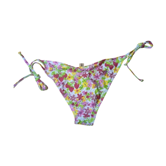 2/$25-Strawberry/Floral Print Triangle Bikini With Wrap Around Too NWT* Size S - Picture 6 of 10